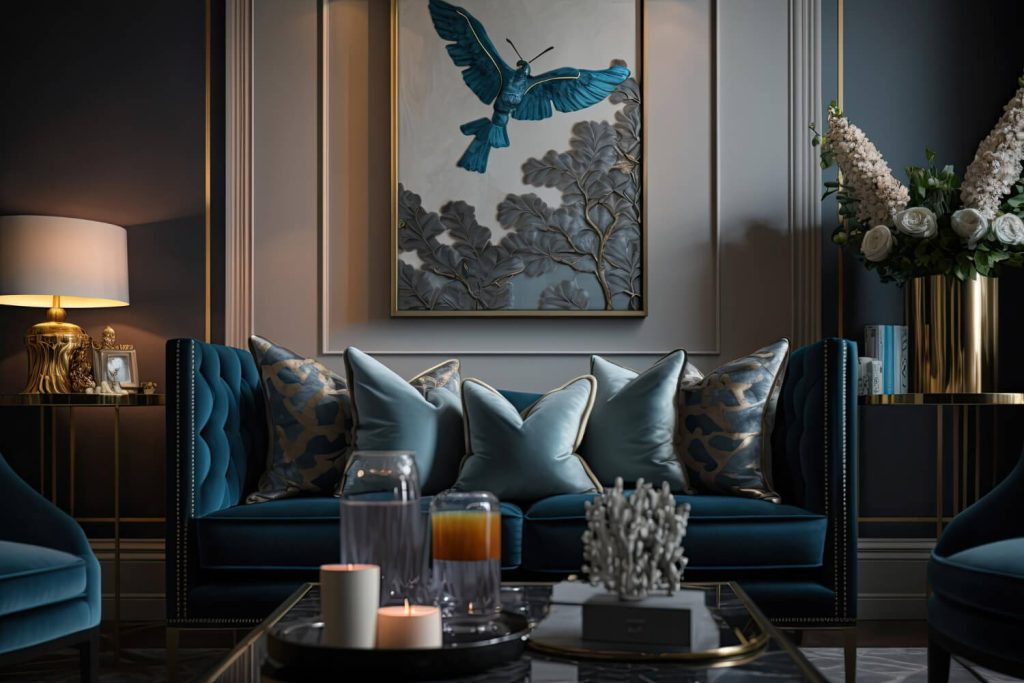 luxury living room furniture in the UAE